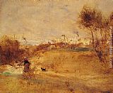 Jean Francois Raffaelli Paintings - The Afternoon Walk by Jean Francois Raffaelli